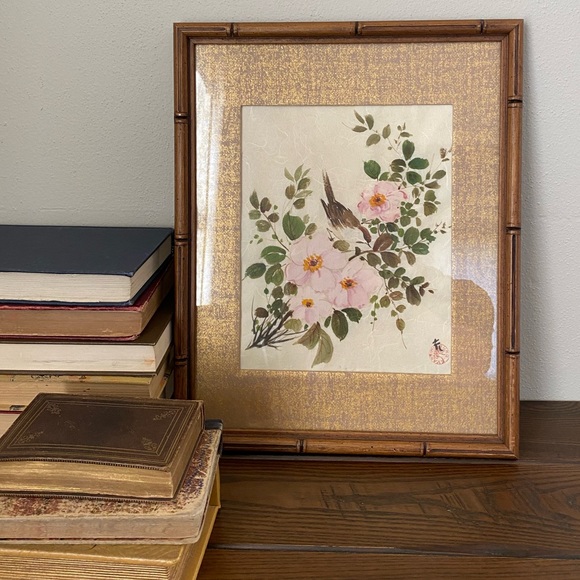 Hand Crafted Other - Mitsuko Evans Japanese Sumie original watercolor circa 1980’s